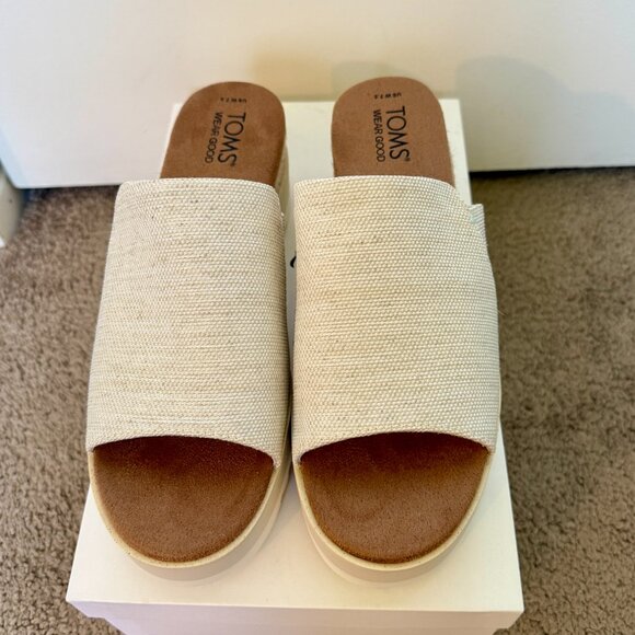 TOMS Diana Mule Wedge Sandal - Mint Condition! - Picture 5 of 11